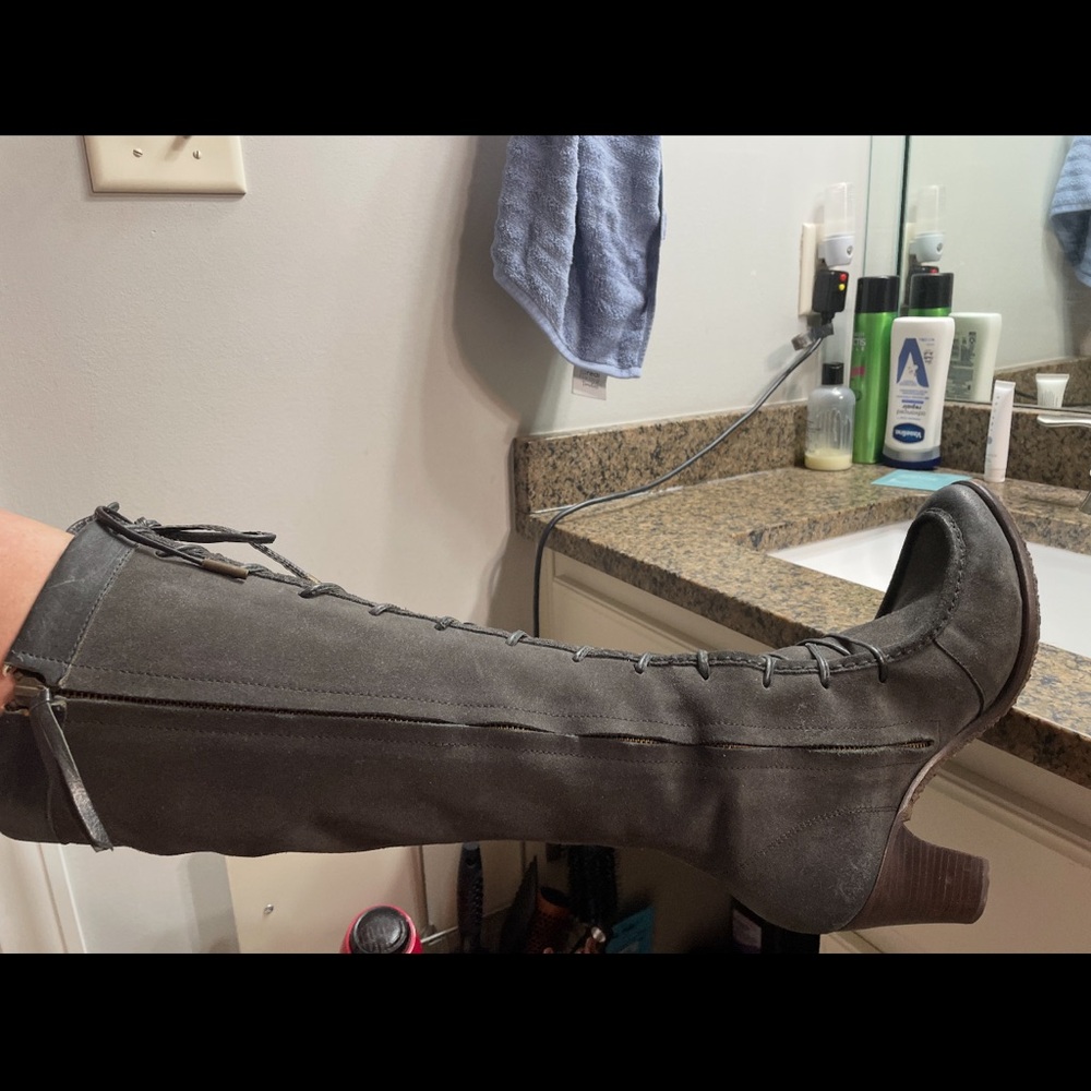 Frye Knee-High Lace-Up Boots